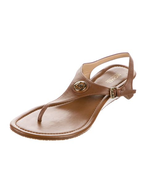 brown michael kors sandals|Michael Kors denim sandals.